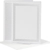 Creativ Company -Karten zum Sticken White, Set von 6