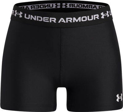 Under Armour Heatgear Shorty-Blk Mädchen-Sporthose – Schwarz – Weiß