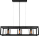 Eglo Brisling Hängelampe – E27 – 110 cm – Rauchglas – Schwarz