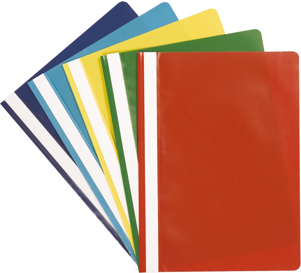 Q-Connect Quick-Fix-Ordner, A4, farbig sortiert, A4, Packung à 5 Stück 50 Stück