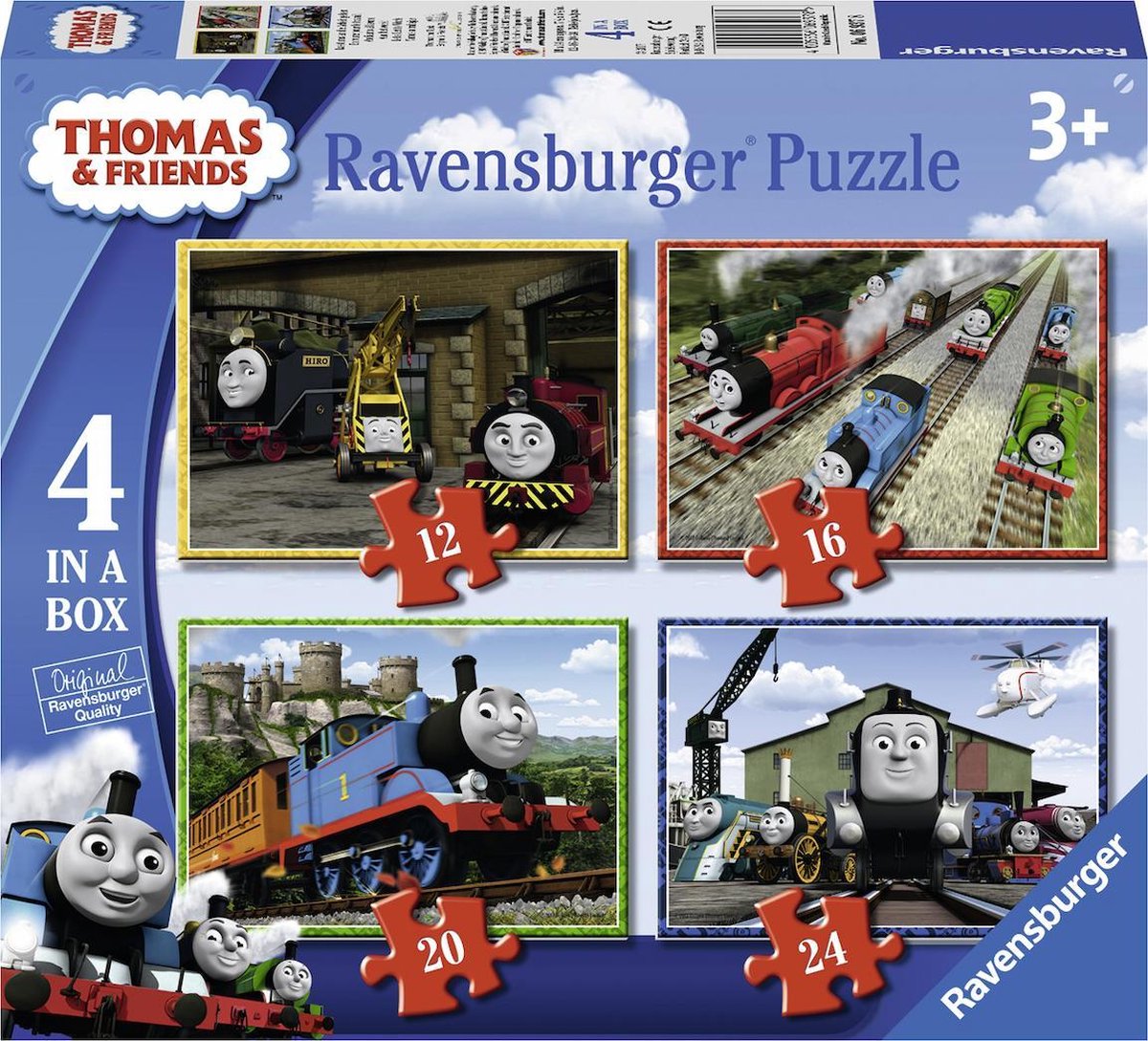 Ravensburger Thomas Friends 4in1Box-Puzzle – 12+16+20+24 Teile – Kinderpuzzle