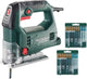 Metabo Steb 65 Schnellspann-Stichsäge inkl. 20 Sägeblätter im Koffer – 450 W – D-Griff – variabel