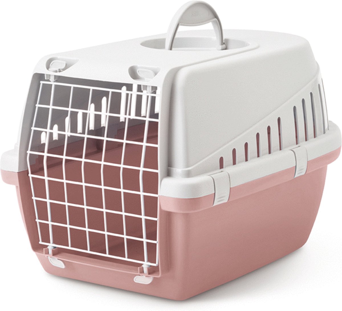 Savic Trotter 1 Ashrose – Katzentransportbox – hellgrau-rosa
