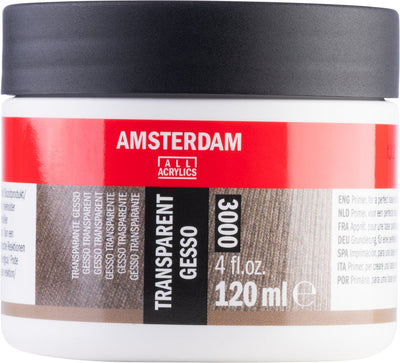 Amsterdam transparentes Gesso 3000 | Mini 120 ml