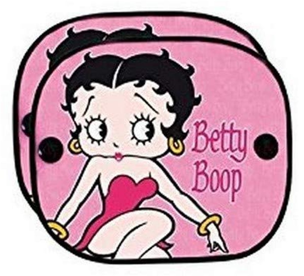 ABC-Teile Betty Boop BB1041P Auto-Sonnenrollos und Sonnenblende für Babys und Kinder, 2 Stück