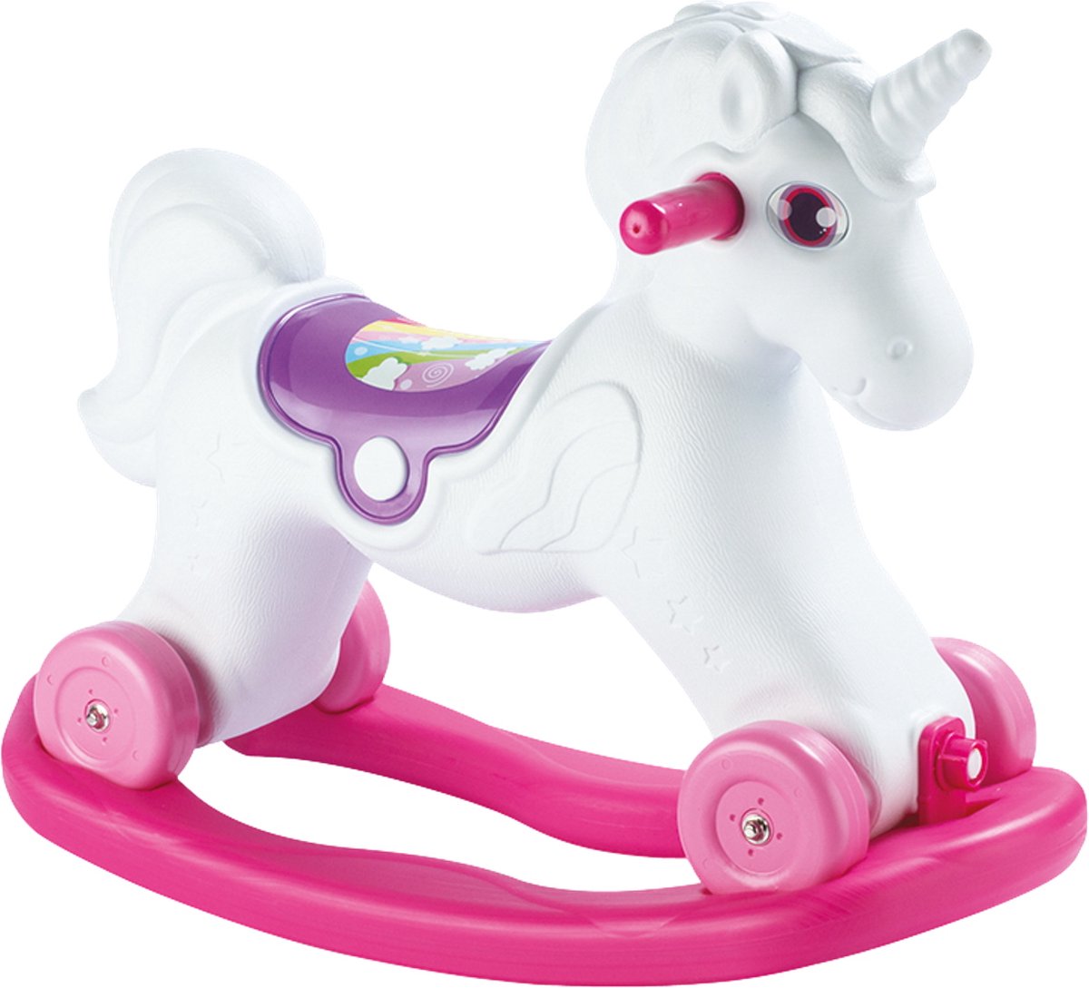 Dolu Einhorn rosa weißes Schaukelpferd 2509