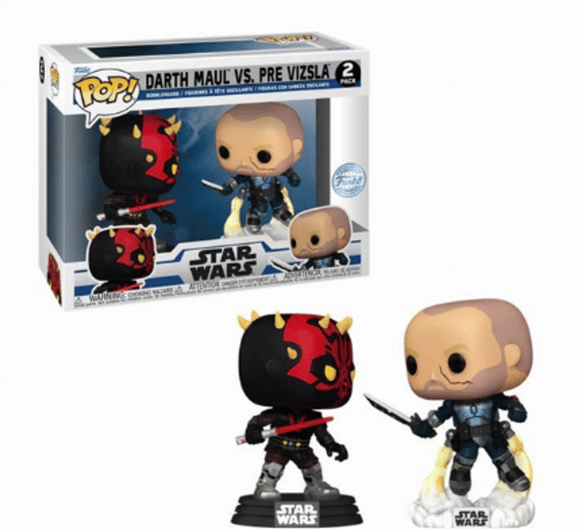 Funko Pop Star Wars: Clone Wars – Darth Maul vs Pre Vizsla Pop 2er-Pack