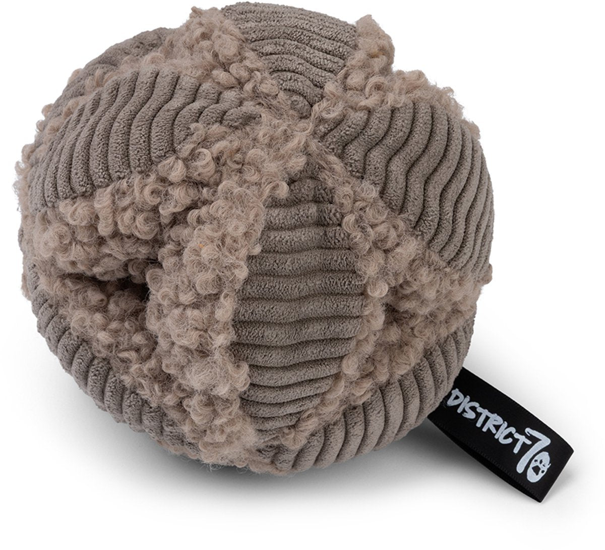 District 70 Bobby – Schnüffelball für Hunde | regt das Suchverhalten an, geistige Herausforderung – taupe – klein ø13 cm