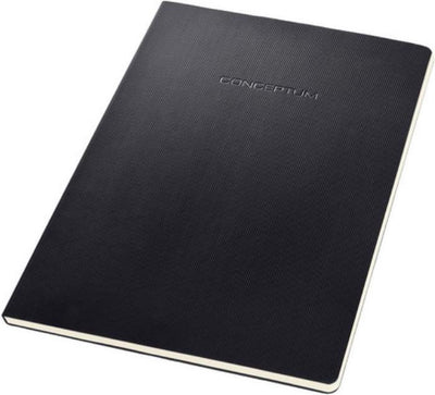 Sigel Schreibblock - Conceptum - A4 - Softcover - kariert - Schwarz - si-co800