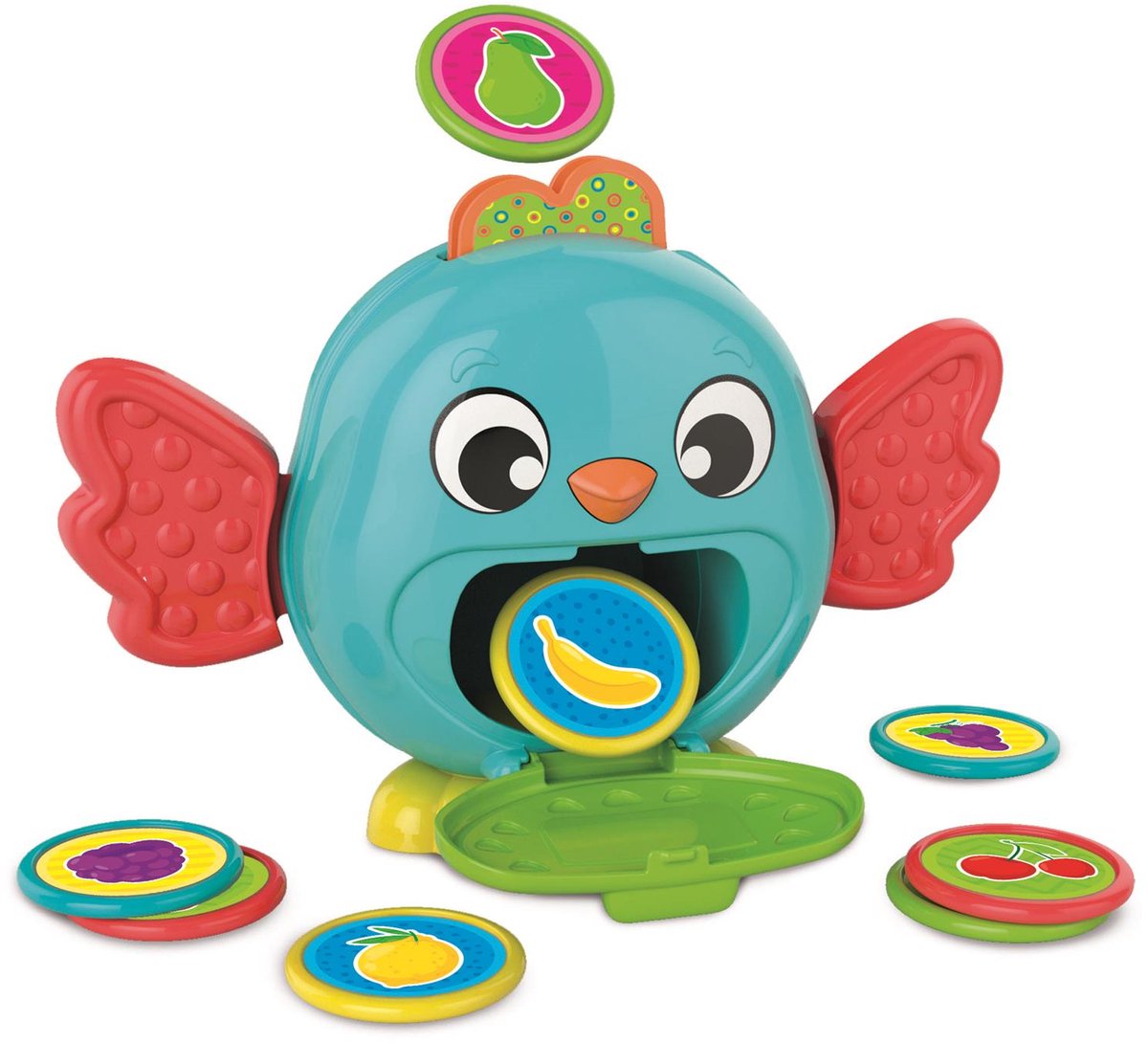 Clementoni Baby Vogel Bank mit Münzen, 9dlg.
