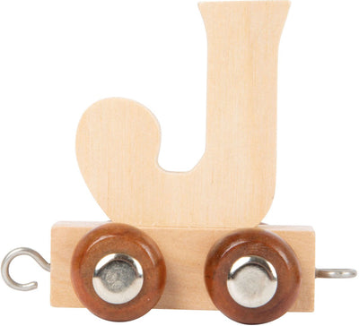 Kleiner Fuß - Holzschrift - J - 12 Stücke