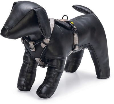 Beeztees Parinca Premium Y-Geschirr - Hundegeschirr - Nylon - Hellgrau - 37- 40 cm x 15 mm