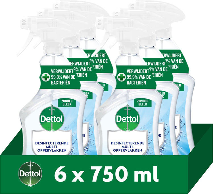 Dettol Allzweckreiniger Sprühreiniger 750 ml – 6 Stück – Vorteilspack
