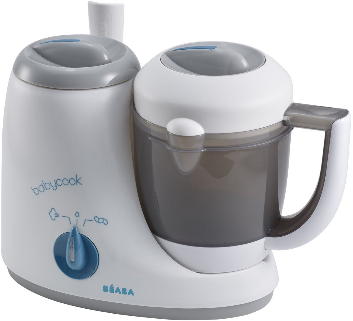 Béaba babycook original® – 4-in-1-Dampfgarer-Mixer – Babynahrungszubereiter – Grauweiß – 800 ml – Küchenmaschine