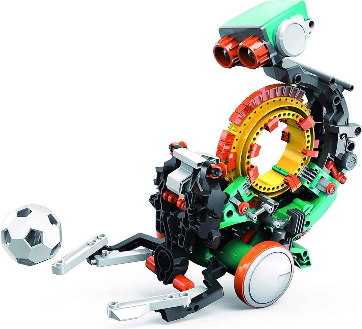 Konstruieren und erstellen Sie einen 5-in-1-mechanischen Frances-Coding-Roboter – Experimentierset – DIY-Bausatz – Programmierung – Stielspielzeug – 74095