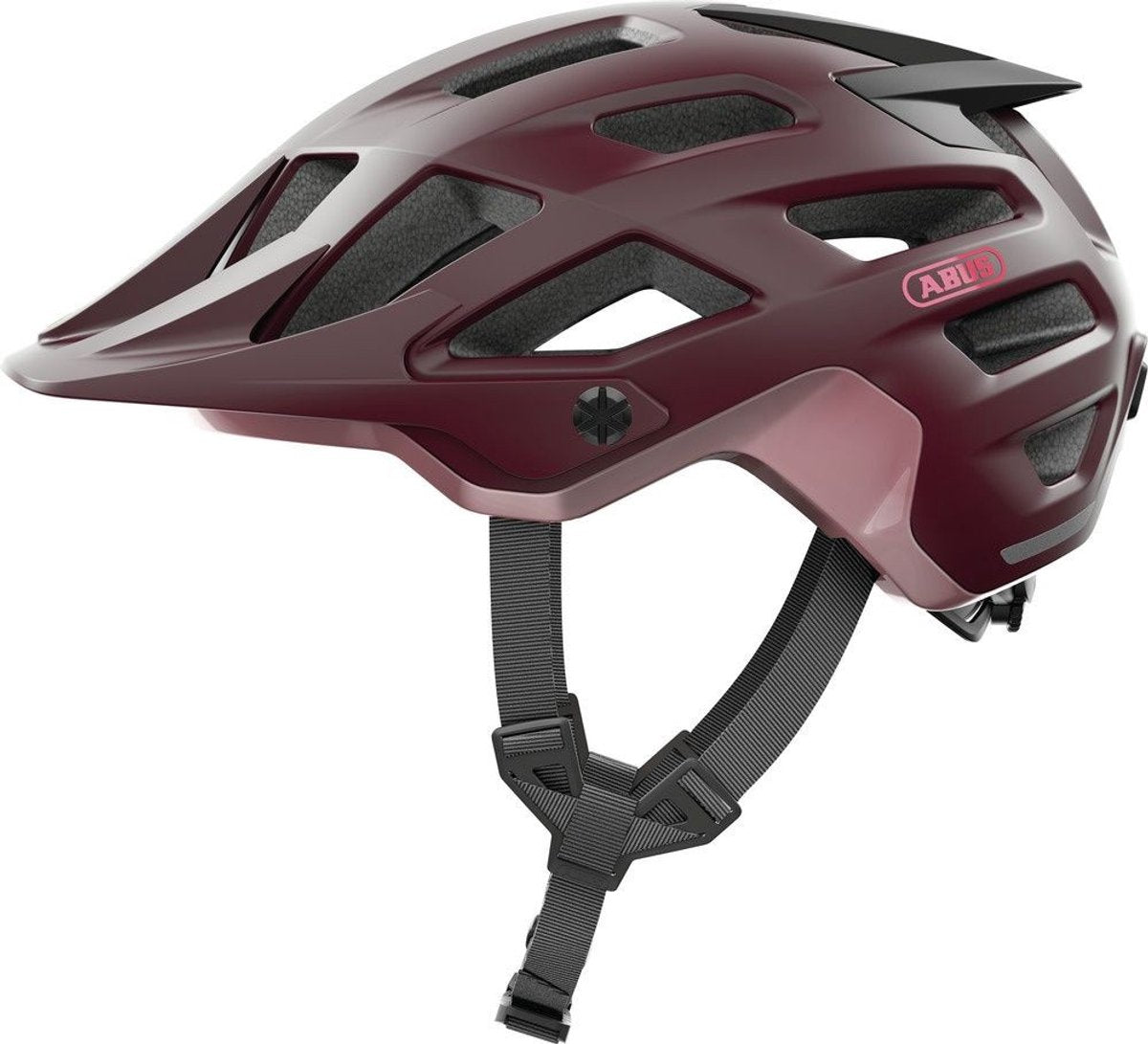 Abus fahrradhelm mtb moventor 2.0 83320-wildberry red-l