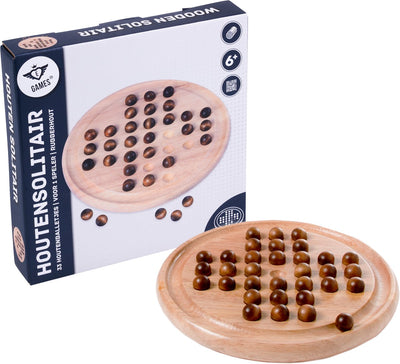 Longfield Games Solitaire Wood Gummi 23 cm Naturel