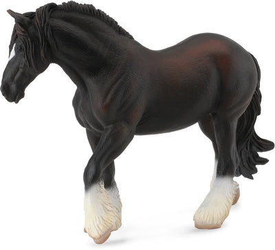 Collecta Figur - Shire Horse Stute schwarz - (XL) - Pferde - handbemalt - Miniatur