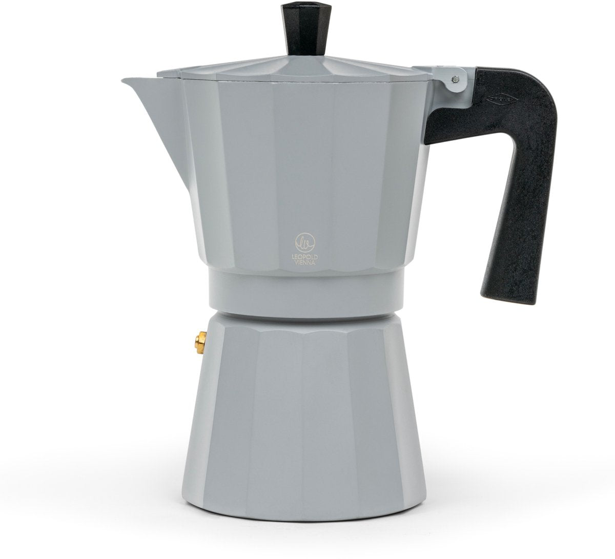 Leopold Wien – Perkolator Moshi grau 6-Tassen – Moka-Kanne