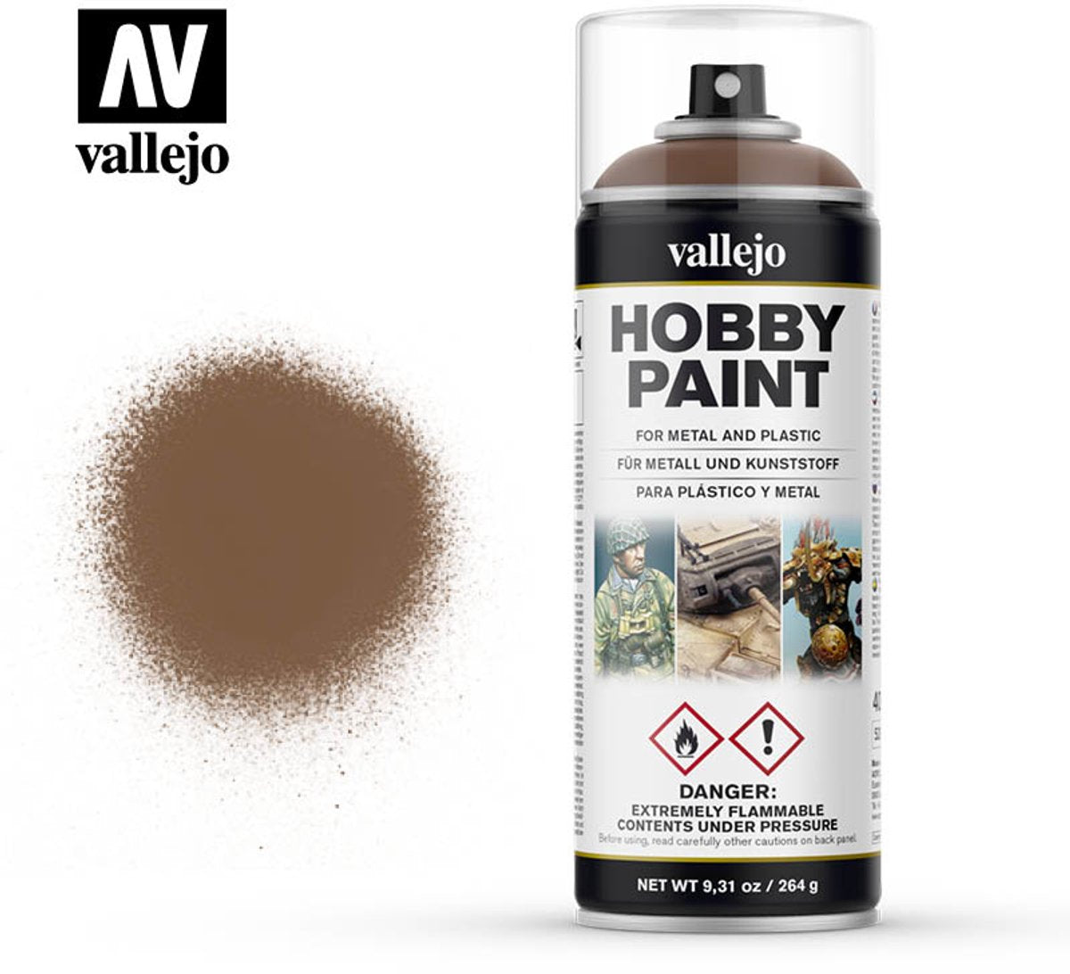 Vallejo val28019 Beasty Brown Primer – Sprühfarbe 400 ml