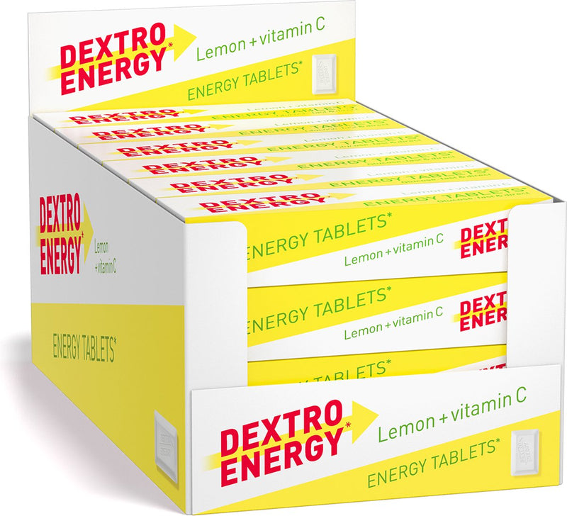Dextro Energy Zitrone | Dextrosetabletten mit Vitamin C | 24 Stück | für den schnellen Energieschub | Wertverpackung