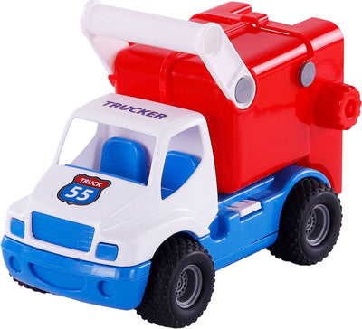 Cavallino Toys Cavallino Grip Müllwagen mit Gummireifen, 29 cm