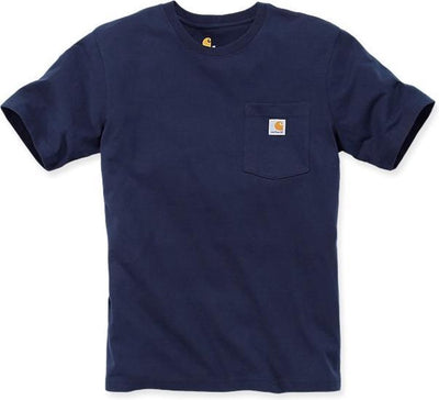 Carhartt 103296 Workwear-Taschen-T-Shirt – entspannte Passform – Marineblau – S