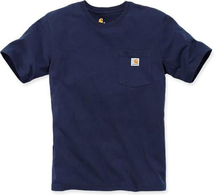 Carhartt 103296 Workwear-Taschen-T-Shirt – entspannte Passform – Marineblau – S
