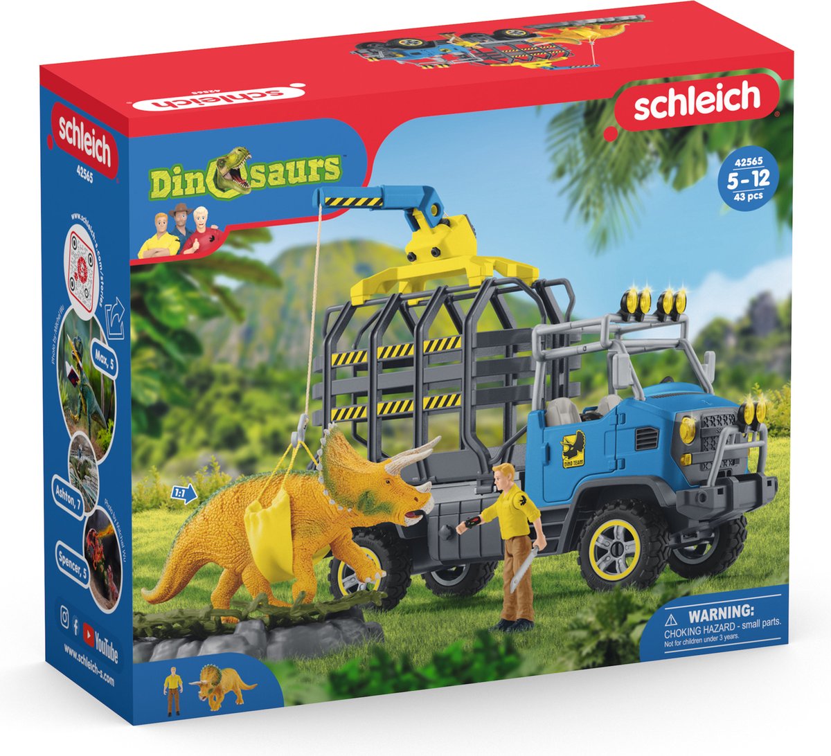 Schleich Dinosaururs Truck Mission 42565