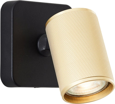 Brilliant Marty – Deckenstrahler – GU10 1 x 5 W – 3000 K – schwarzgoldfarben