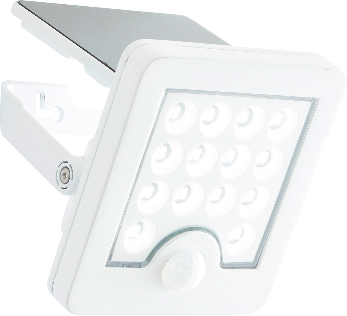 Brilliant Luton – Außenwandleuchte – LED 4 W – Solar – Sensor – 540 lm – 4000 K – IP65 – Weiß