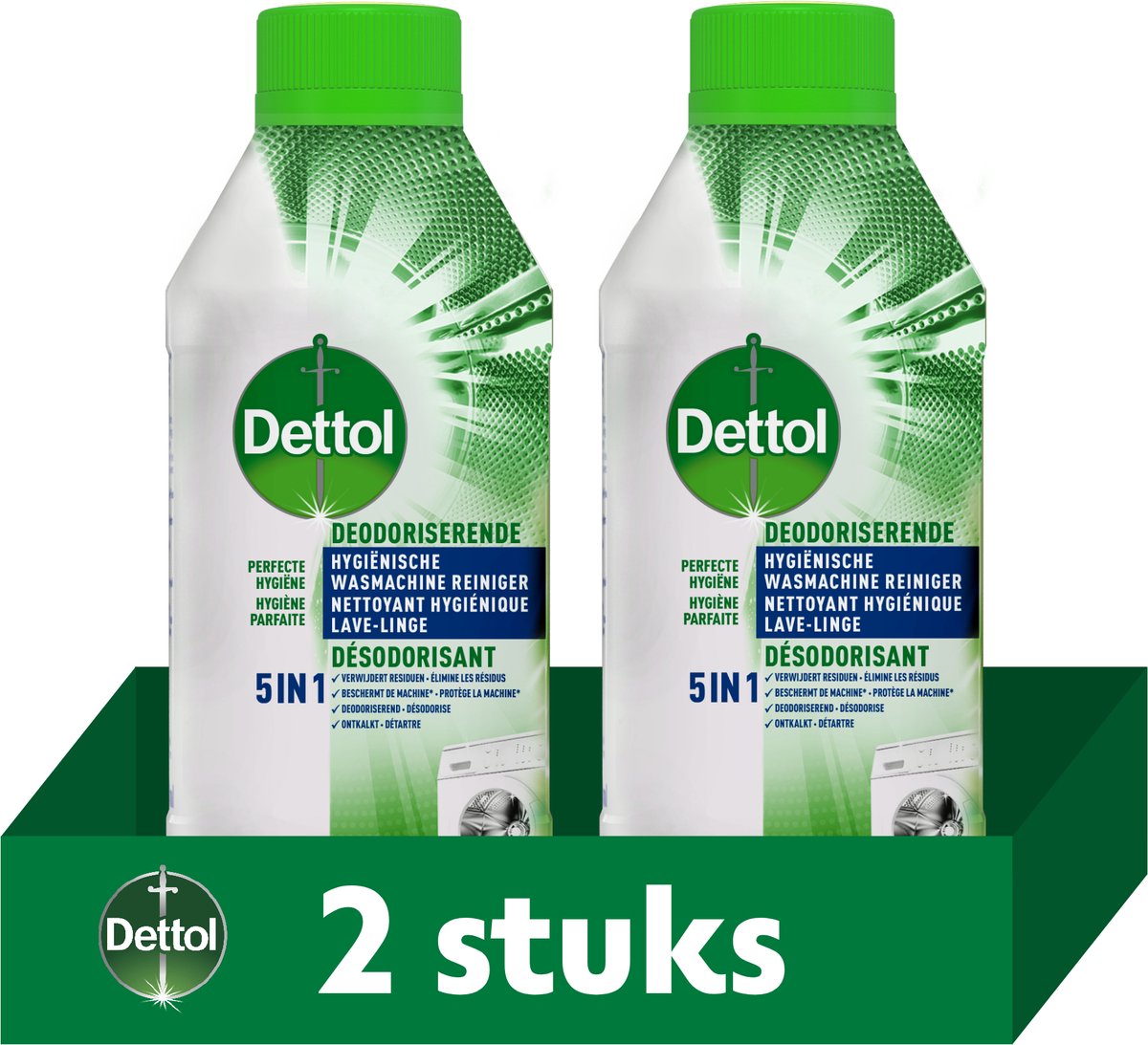 Dettol hygienischer Waschmaschinenreiniger – 2x250ml