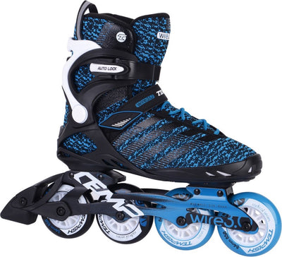 Tempish Wire 3.0 84 Inline-Skates – 4x84mm Rollen – Fitness-Inline-Skates – Schwarz Blau – Größe 39
