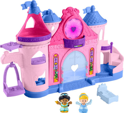 Fisher-Price Little People Castle – Disney Princess Magic Castle – mit Licht und Tanz – Spielfiguren-Set
