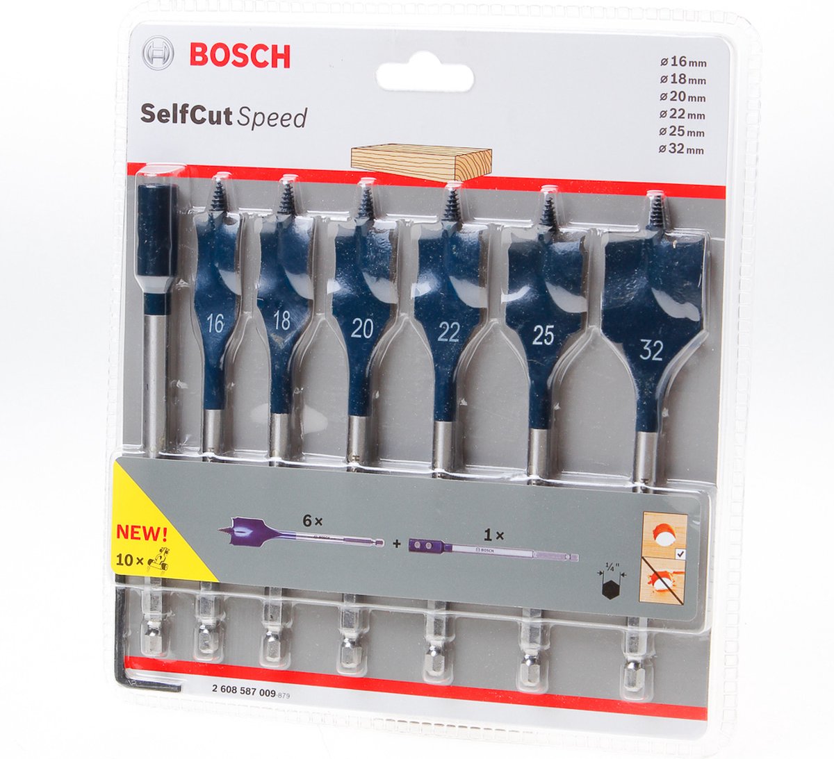 Bosch Professional - Expert Selbstschneidender Speedbohrersatz 16 18 20 22 25 32 mm 7-teilig