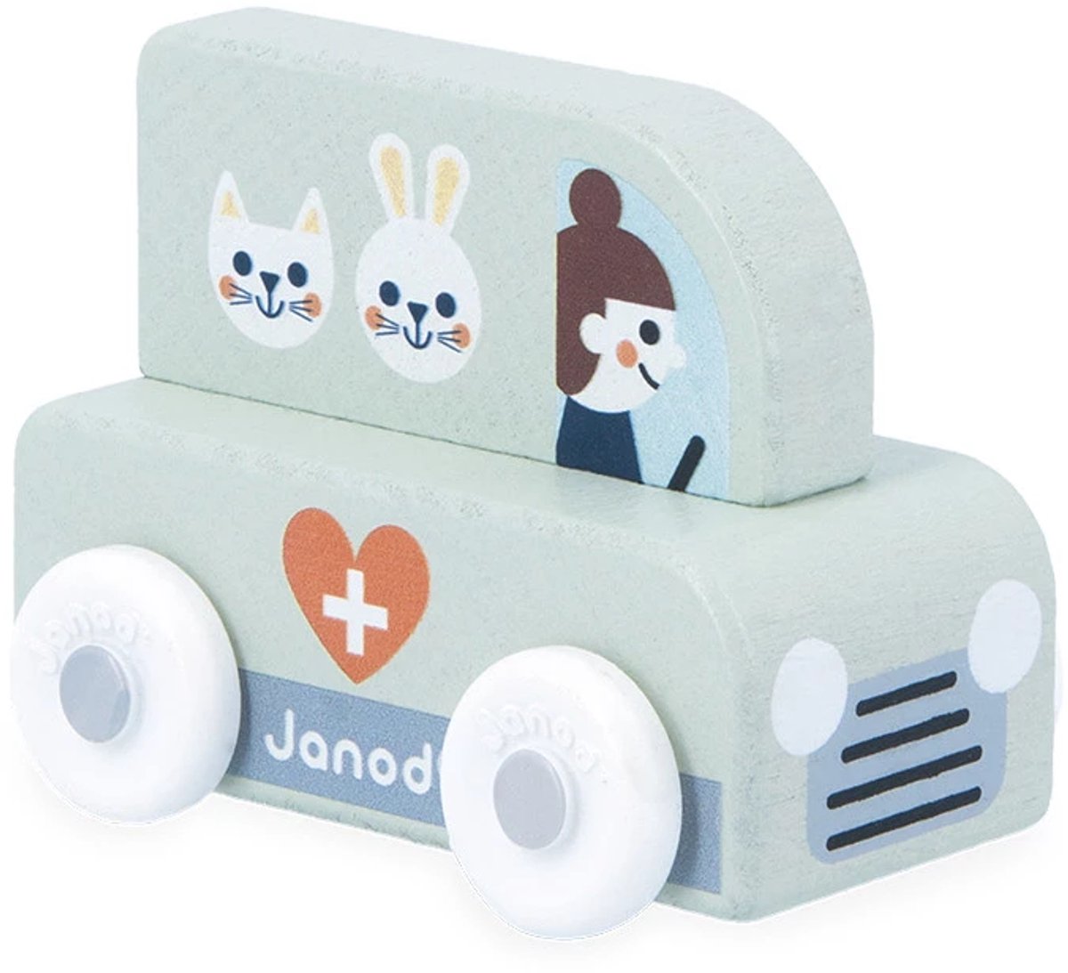 Janod - Straßenkreuzung - Tierkrankenwagen aus Holz