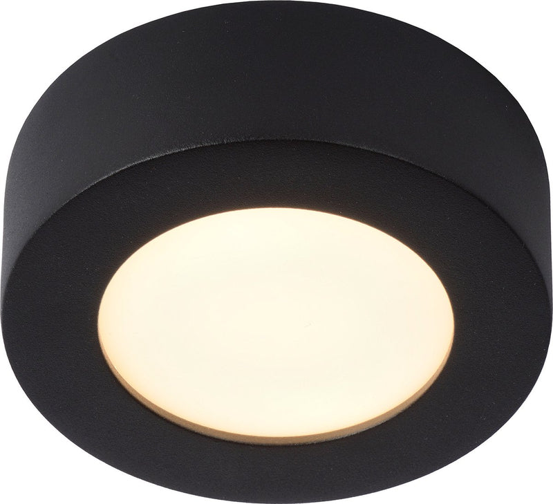 Lucide Brice-LED - Deckenleuchte (Deckenleuchte) Badezimmer - ø 11,7 cm - LED dimmbar - 1x8w 3000k - IP44 - Schwarz
