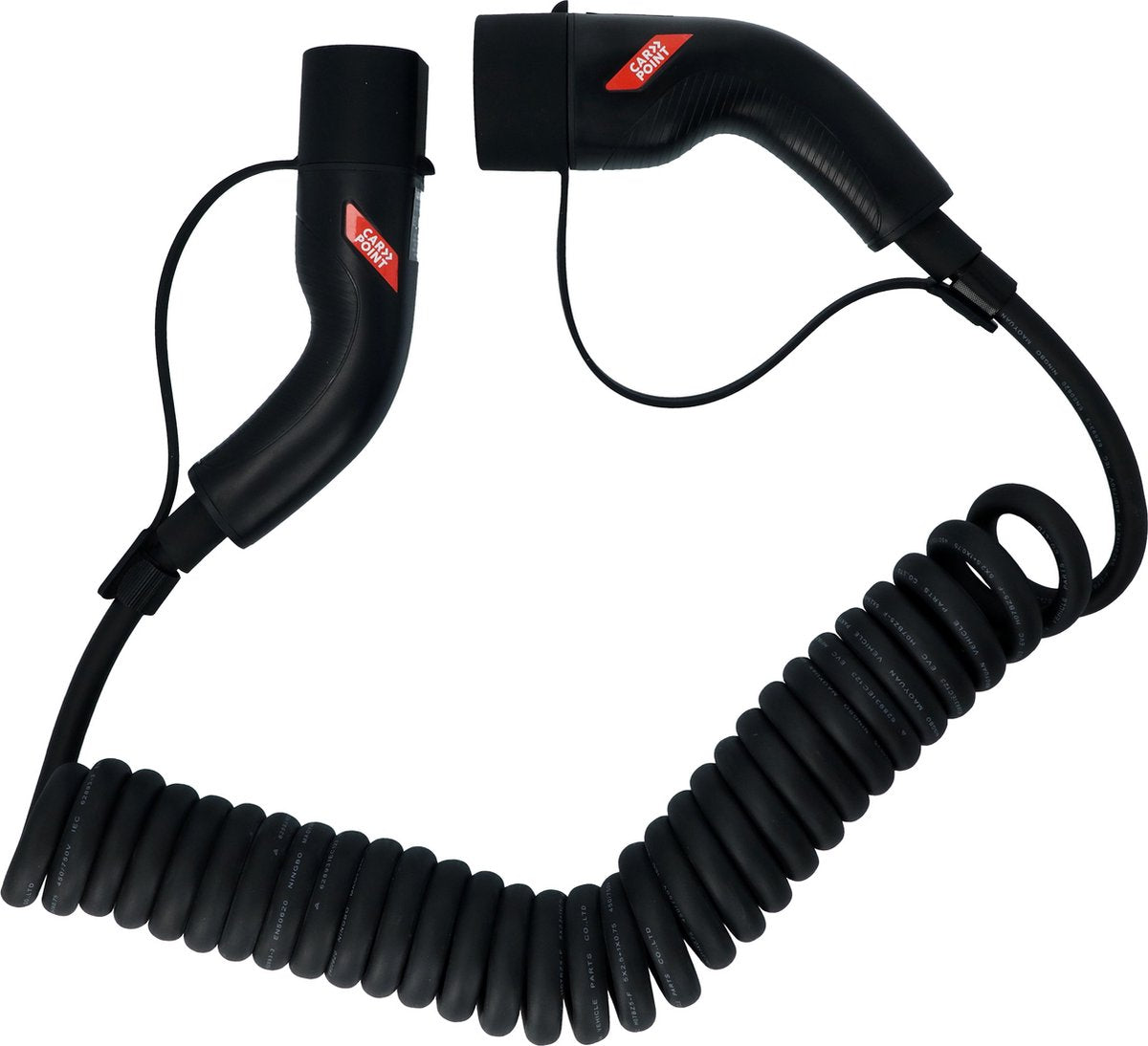 Carpoint Spiralladekabel Elektroauto Typ2>2 32a 3ph 6 Meter