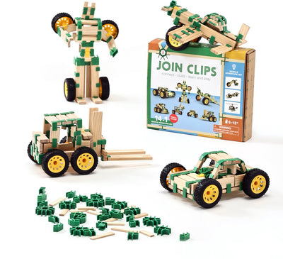 Join Clips Bauset Fahrzeuge Abenteuer 14-in-1 Konstruktionsspielzeug.