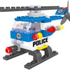 Polizeihubschrauber-Bauset – 68 Teile.