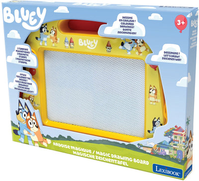 Lexibook Bluey magnetisches mehrfarbiges Zeichenbrett mit Zubehör im A5-Format
