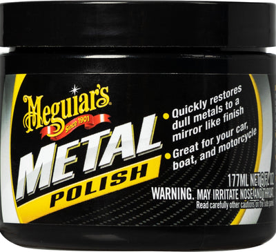 Meguiar's Metallpolitur – Metallpolitur Auto – Aluminium – Chrom – Edelstahl-Silber – Kupfer – 177 ml