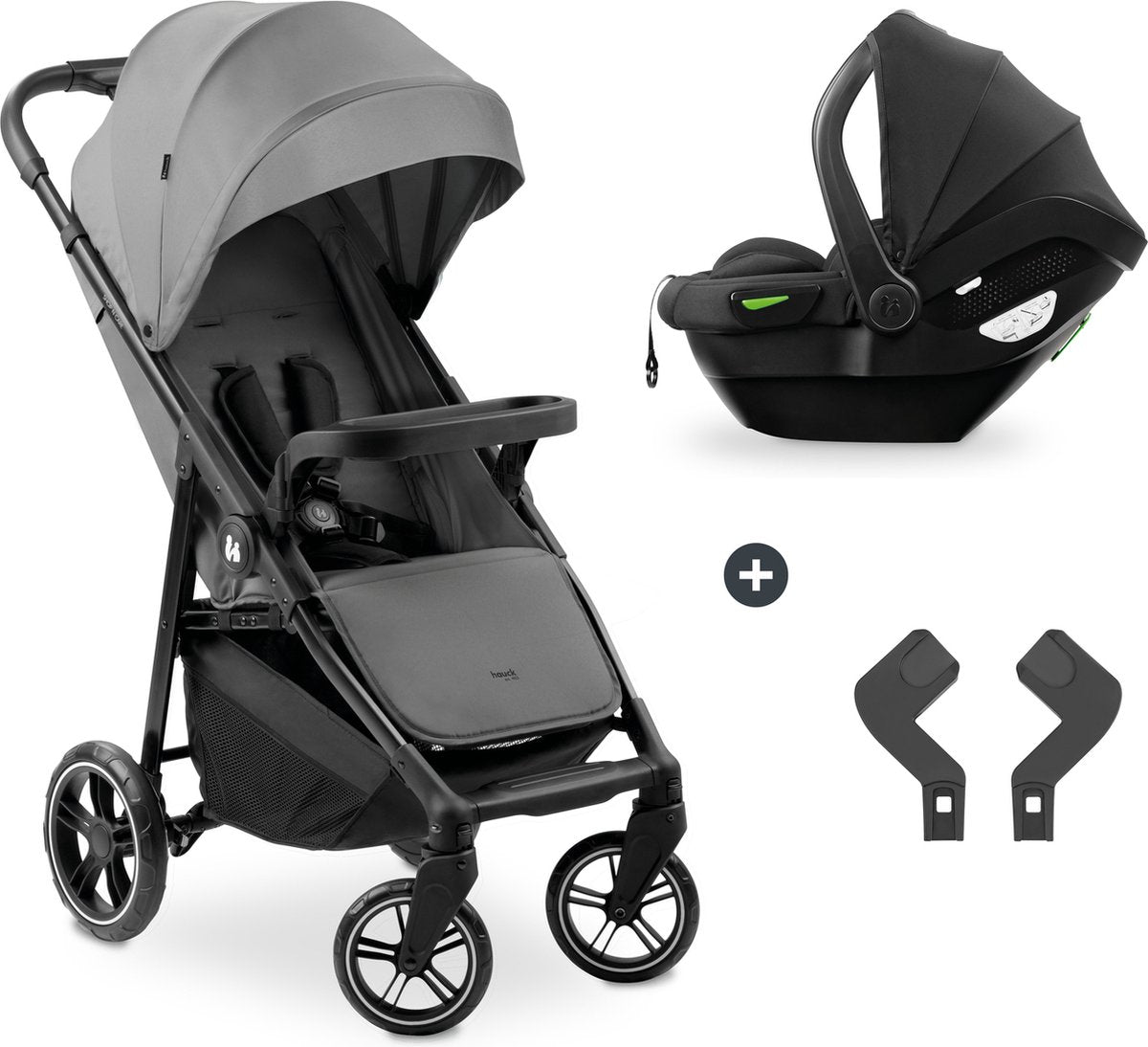 Hauck Shop n Care Reiseset grau