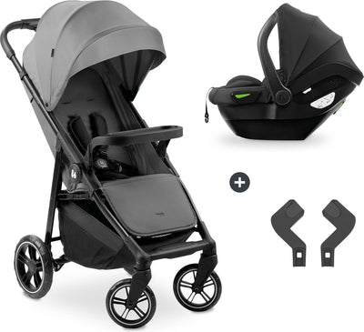 Hauck Shop n Care Reiseset grau