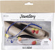 Creativ Company Mini-Hobby-Set Schmuck, Halskette und Ohrringe, Königsblau, 1 Box