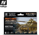 Vallejo val70204 – Modellfarbe – Wwii British Armor Infantry Set 6 x 17 ml