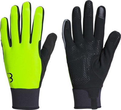 BBB Cycling Controlzone Fahrradhandschuhe Winter – 5 – 10 ℃ – winddichte Fahrradhandschuhe Herren und Damen – Sporthandschuhe – Touchscreen kompatibel – Neongelb – Größe M – BWG-36