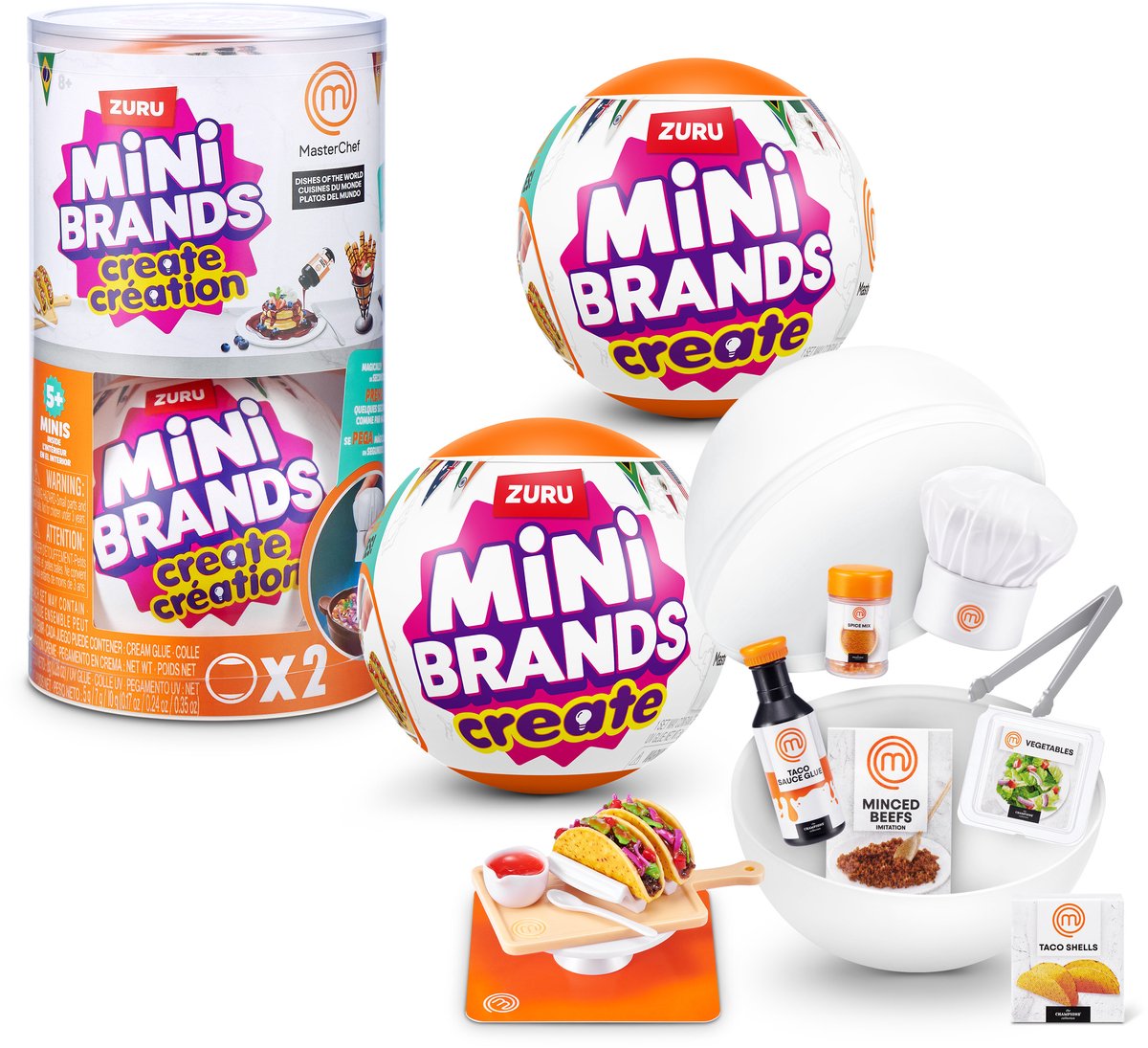 Mini-Marken Zuru Create – Essen – Masterchef-Serie 2 – 2er-Pack