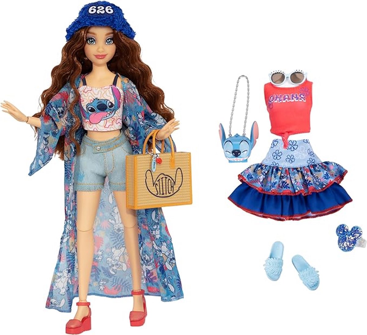 Jakks Disney Stitch Fashion inspiriert von Summer Ily, 25 cm Puppe