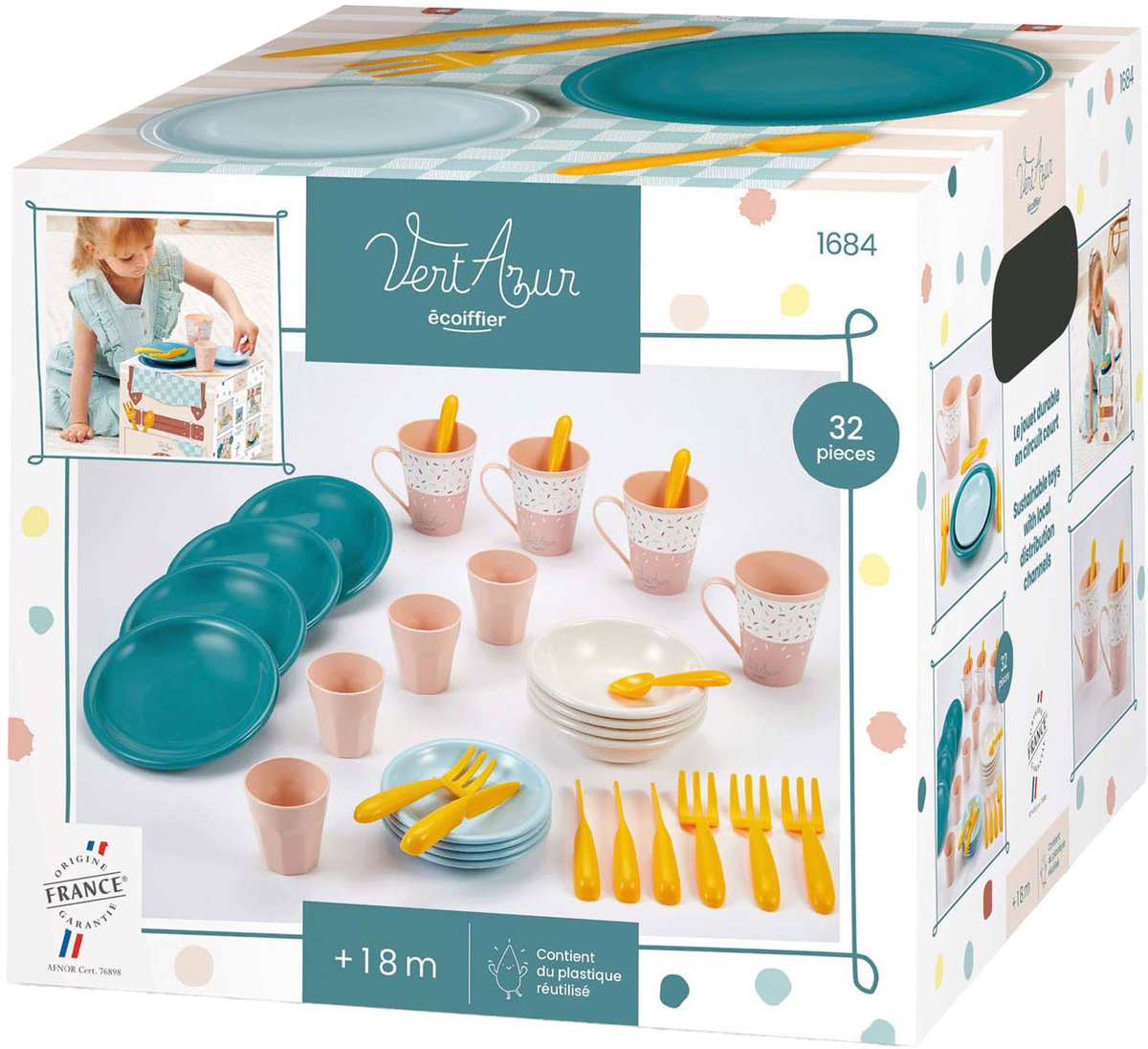 Ecoiffier Picnic Play Set mit Picknickkorb, 32dlg.